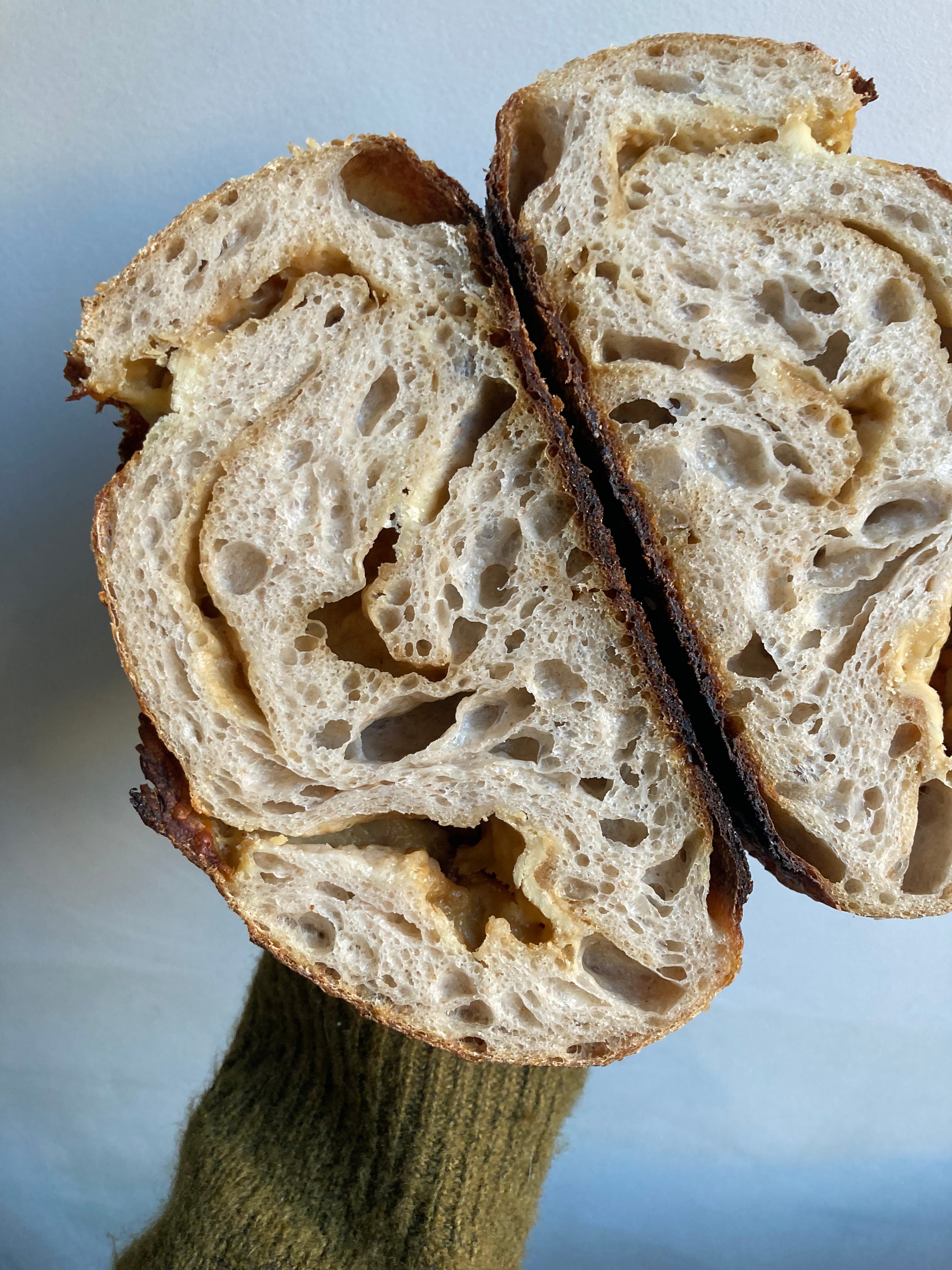 Marmite and Cheddar sourdough